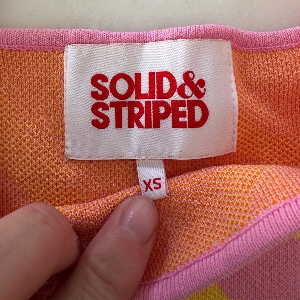 Solid & Striped- Multicolored Printed Kimberly Cr… - image 3